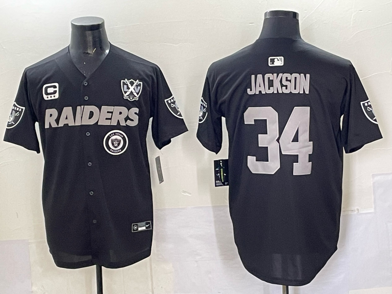 Men Oakland Raiders #2 jackson Black 2025 Nike NFL jersey 001->oakland raiders->NFL Jersey